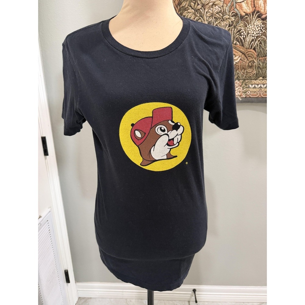 Buc-ee's Shirt Mens Small Black Peace Love Buc-ee's‎ Beaver Graphic Back Tee